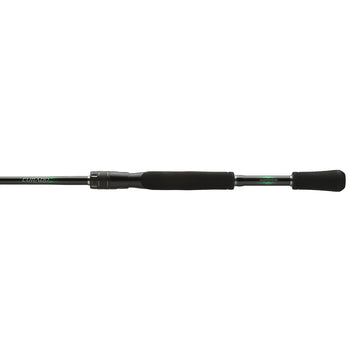 SHIMANO Curado spinning rod profile view highlighting CI4+ grip for heightened sensitivity.