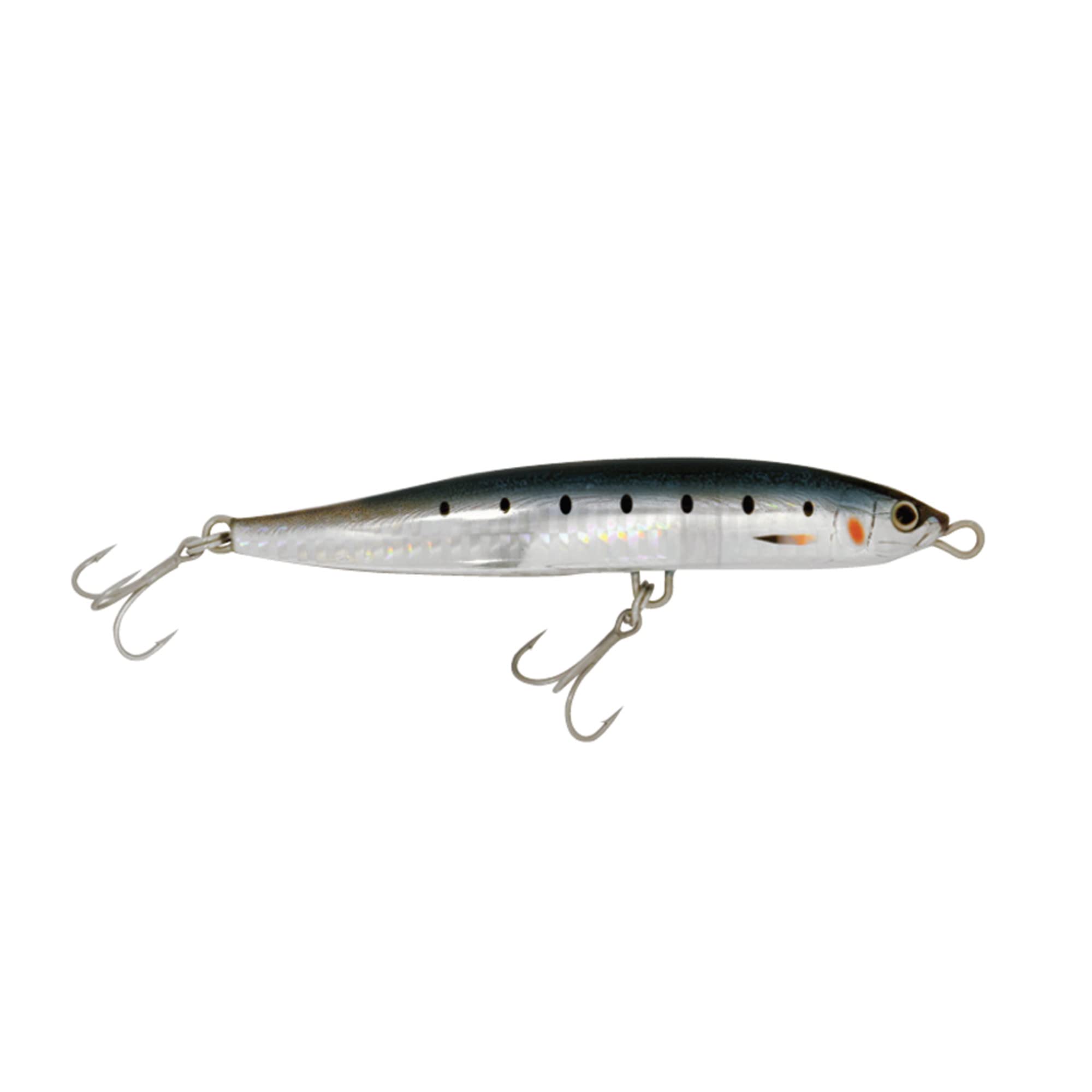 Shimano Current Sniper blue sardine stickbait ready for long casting with Jet Boost technology.