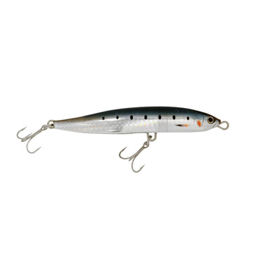 Shimano Current Sniper blue sardine stickbait ready for long casting with Jet Boost technology.