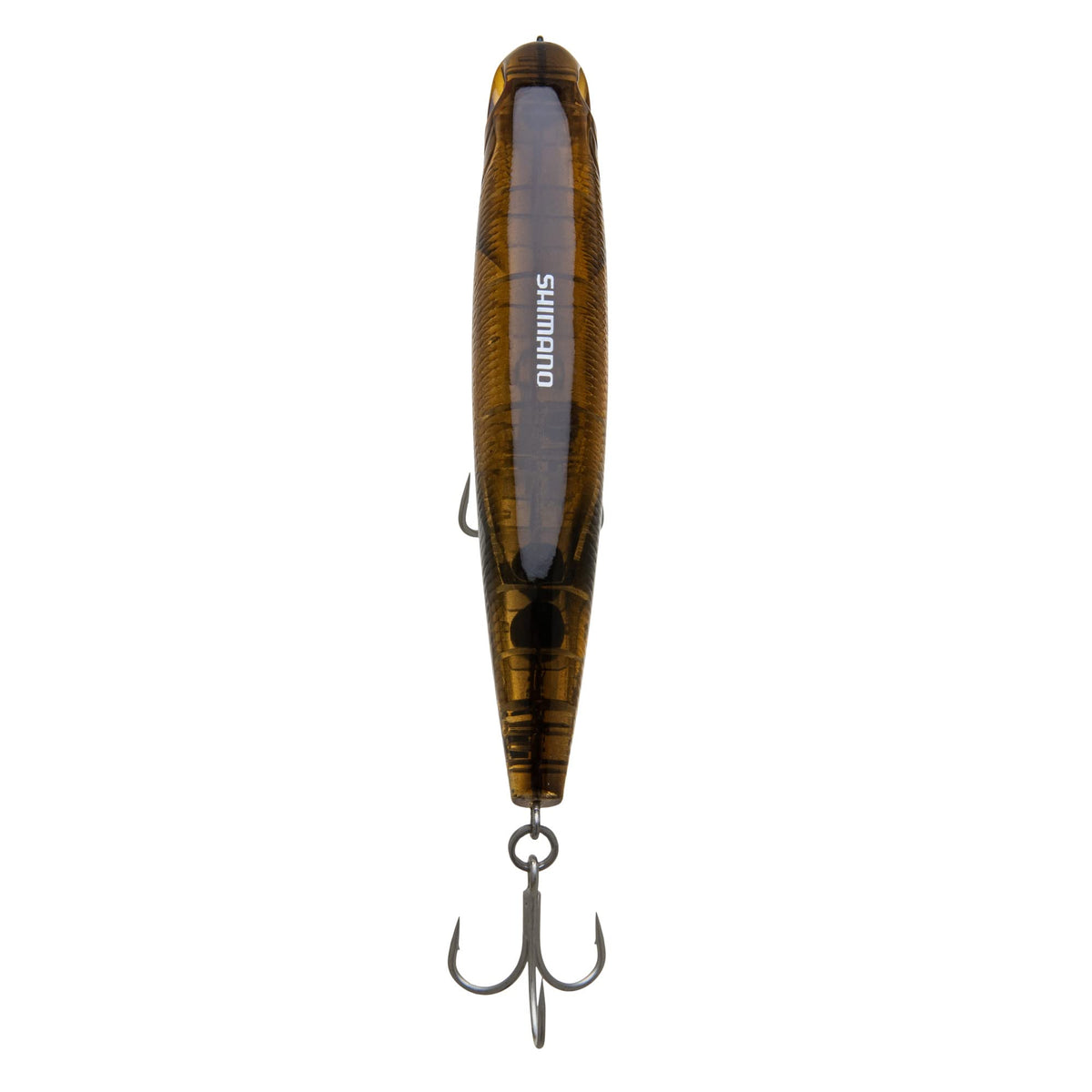 Shimano Current Sniper Splash Walk lure in water showing lifelike action to attract large predators.