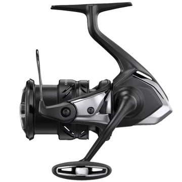 Shimano Exsence XR C3000M reel angled shot highlighting smooth spool performance