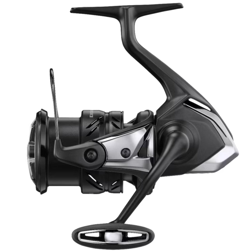 Shimano Exsence XR C3000M reel angled shot highlighting smooth spool performance