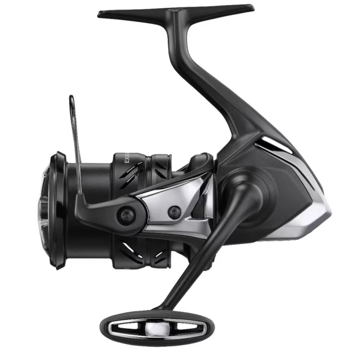 Shimano Exsence XR C3000M reel angled shot highlighting smooth spool performance