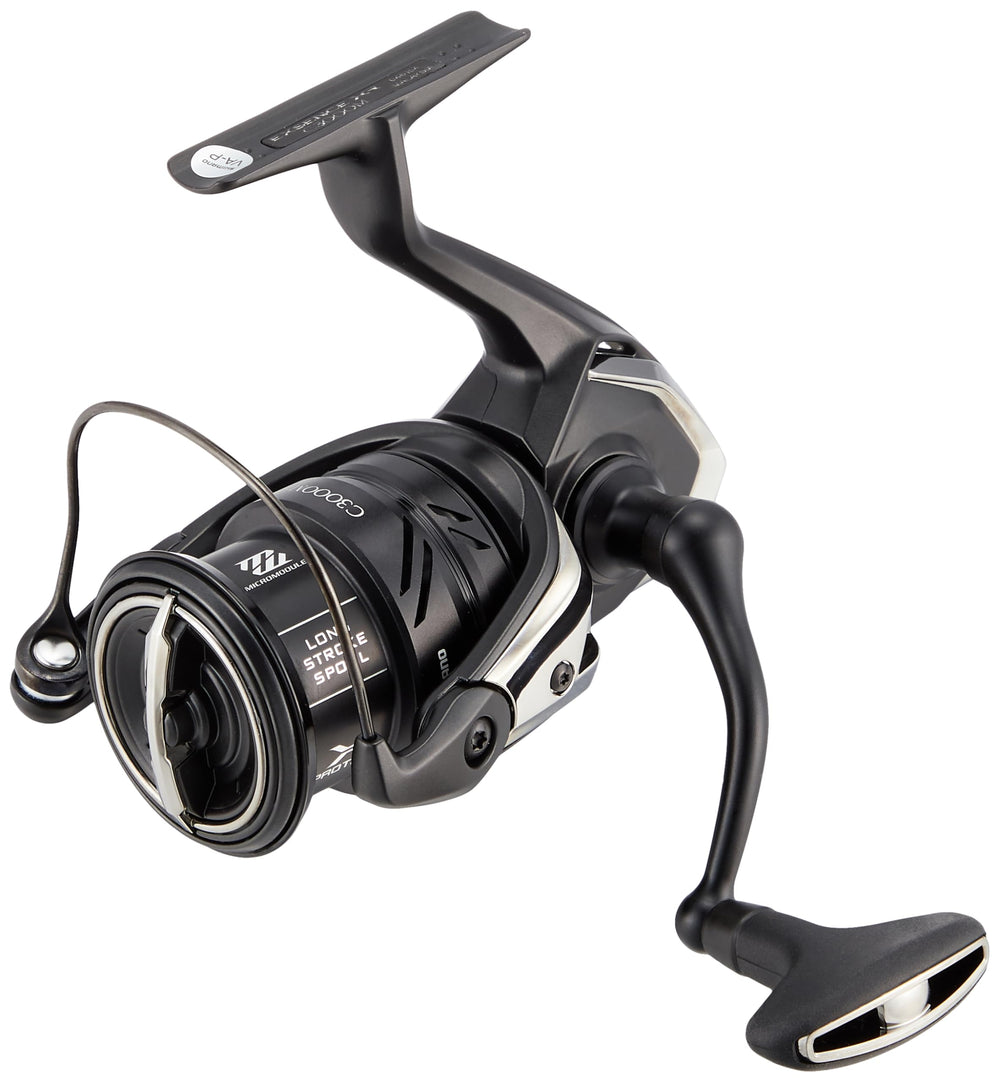 Shimano Exsence XR C3000M reel closeup dial and handle for precise tuning
