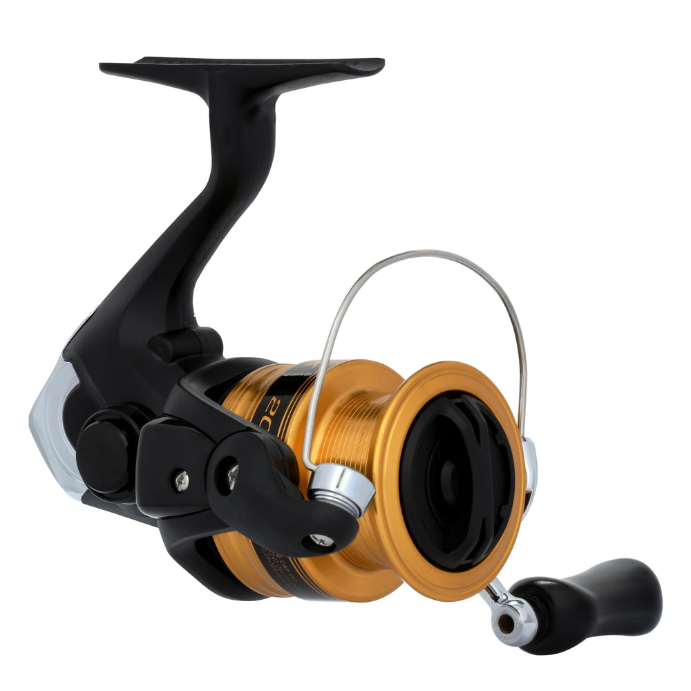 Line capacity markings on SHIMANO FX reel