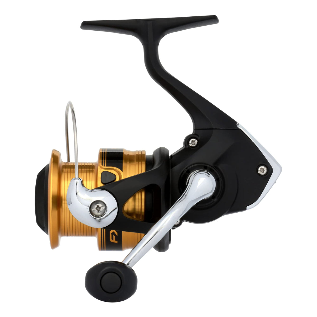 SHIMANO FX spinning reel side view illustrating the 5.0:1 gear ratio