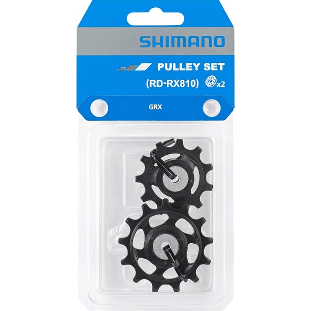 SHIMANO GRX RX810 tension pulley set shown for smooth shifting and reliability