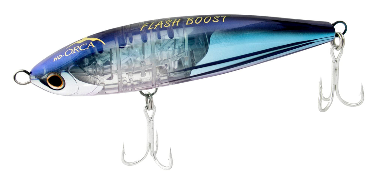 SHIMANO HD-ORCA Flash Boost topwater lure for exciting surface action and longer casts