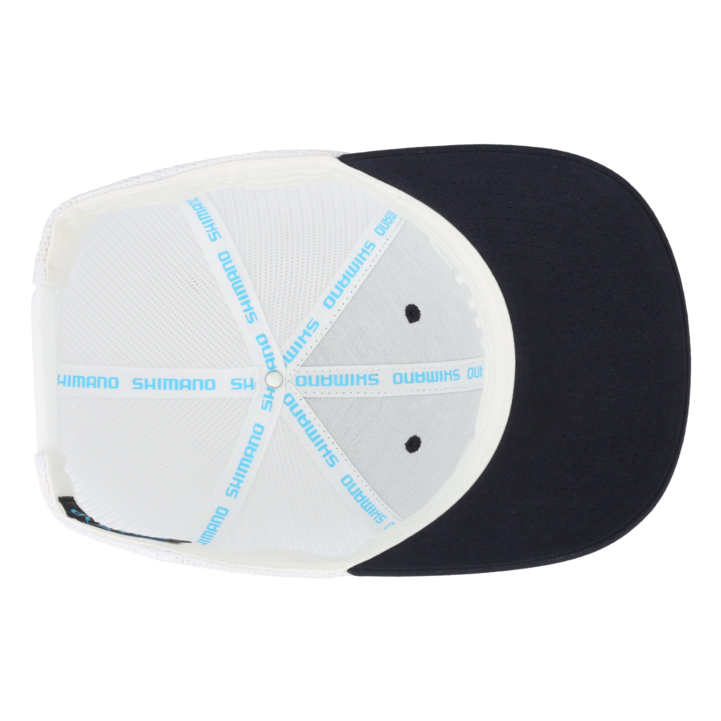 SHIMANO Low Pro Cap navy-white, casual structured shape for versatile wear