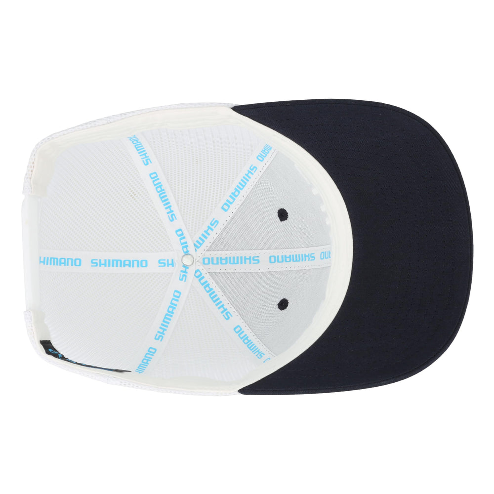 SHIMANO Low Pro Cap navy-white, casual structured shape for versatile wear