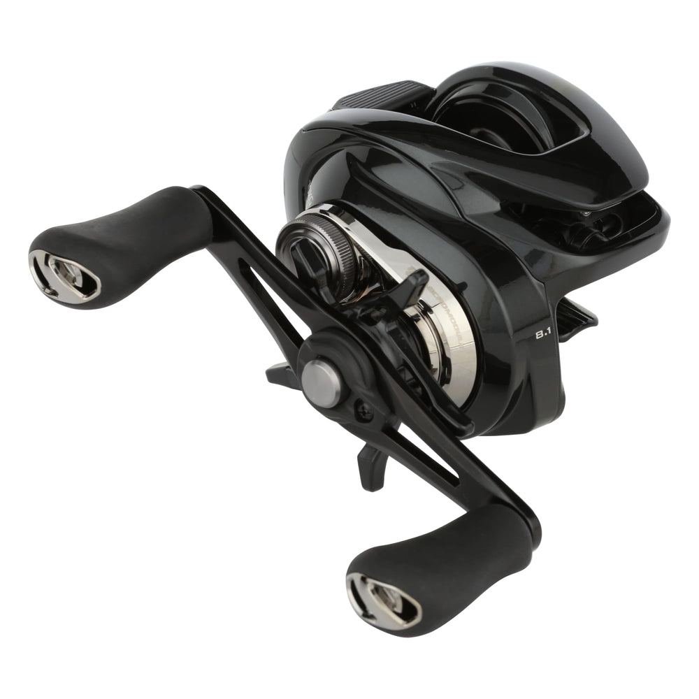 Shimano Metanium DC A close-up of the compact low-profile reel frame for all-day comfort.