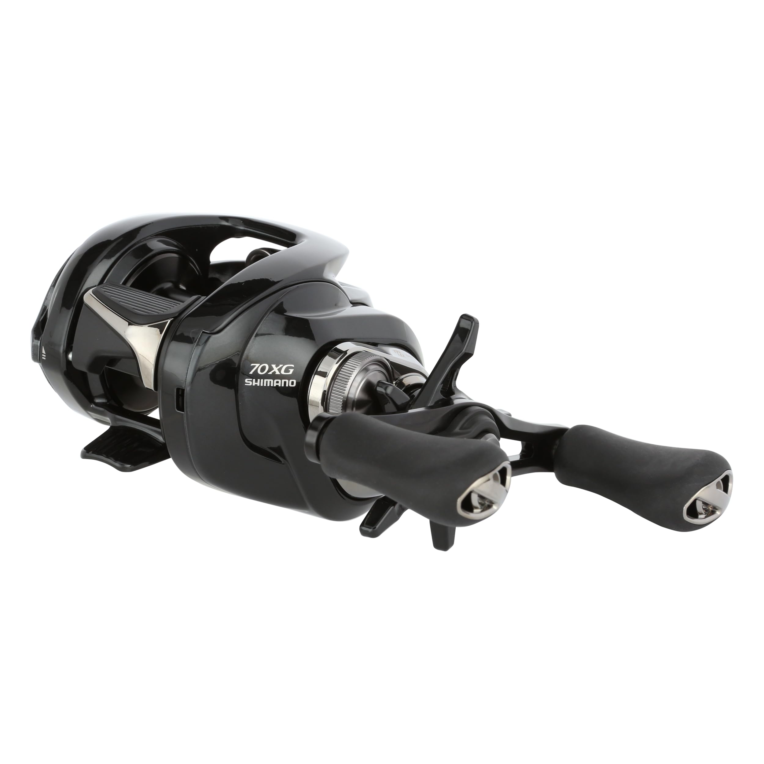 Shimano Metanium DC A reel in hand shows balanced design and control.