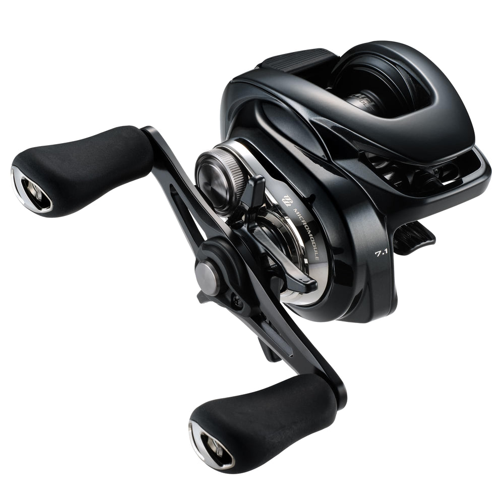SHIMANO Metanium DC70A coresolid frame close-up showing lightweight durability