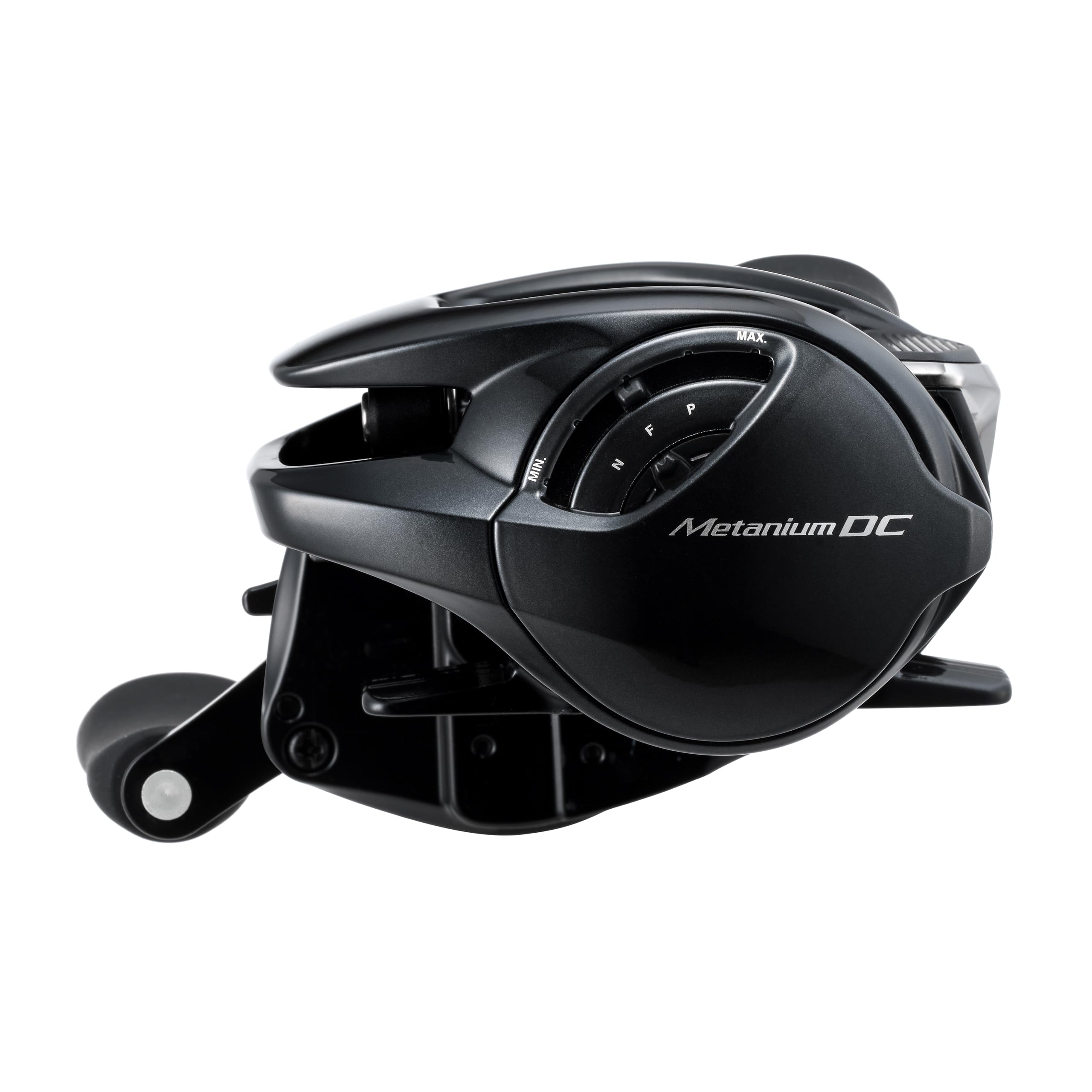 SHIMANO Metanium DC70A Hagane body close-up highlighting strength