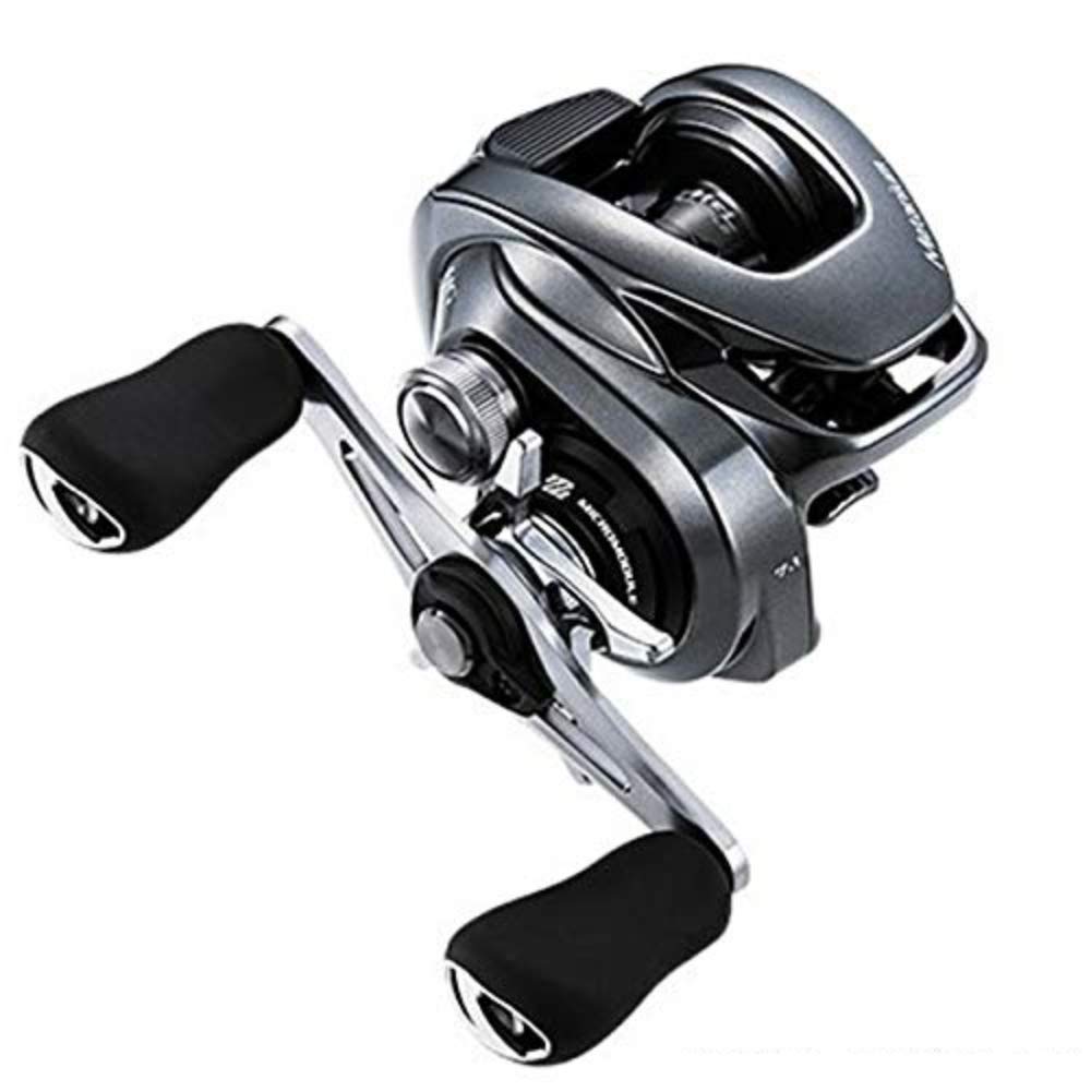 Shimano Metanium HG Left reel side view for smooth casting.