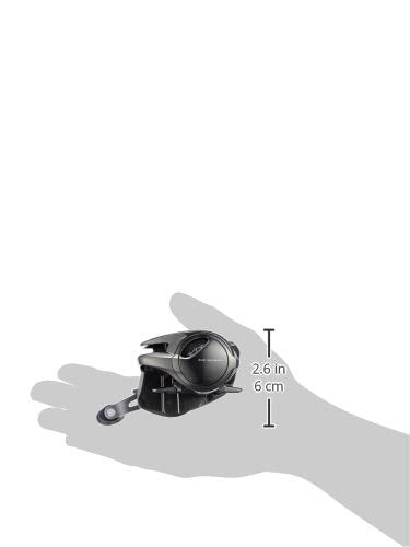 Shimano Metanium XG Right reel handle close-up for ergonomic grip.