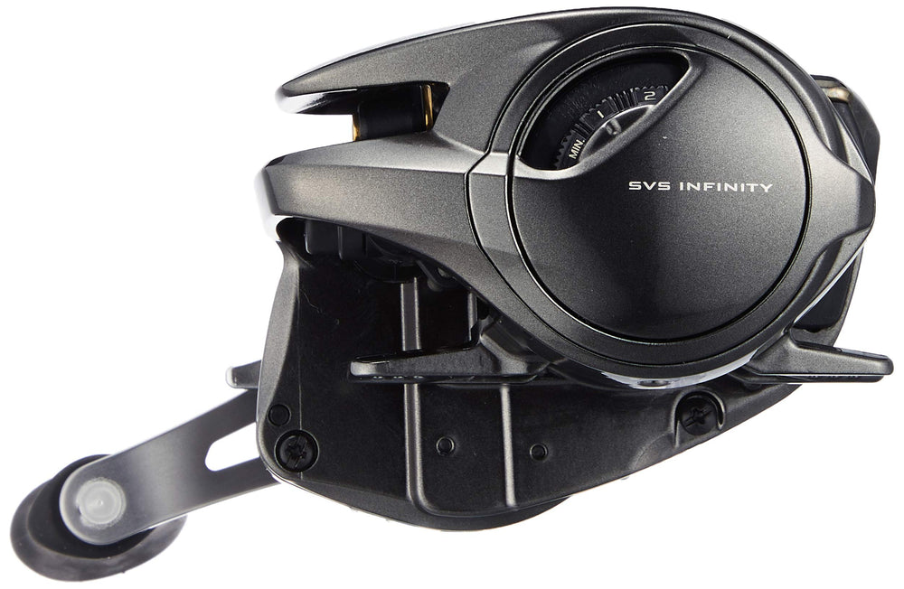 Shimano Metanium XG Right reel side profile highlighting compact, lightweight design.