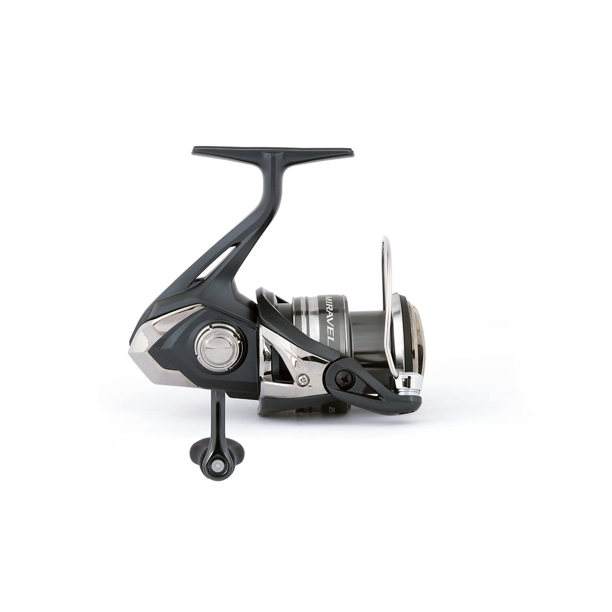 SHIMANO MIRAVEL MIRC3000HG drag closeup illustrating Cross Carbon Drag for precise stopping power.