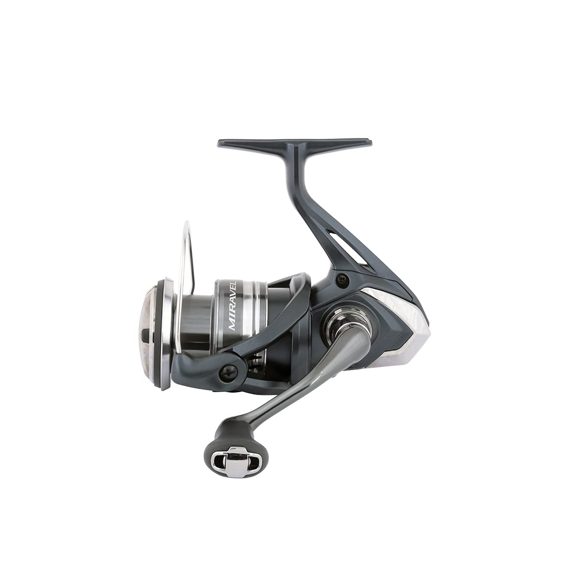 SHIMANO MIRAVEL MIRC3000HG rotor closeup highlighting MagnumLite rotor for lighter, smoother casts.