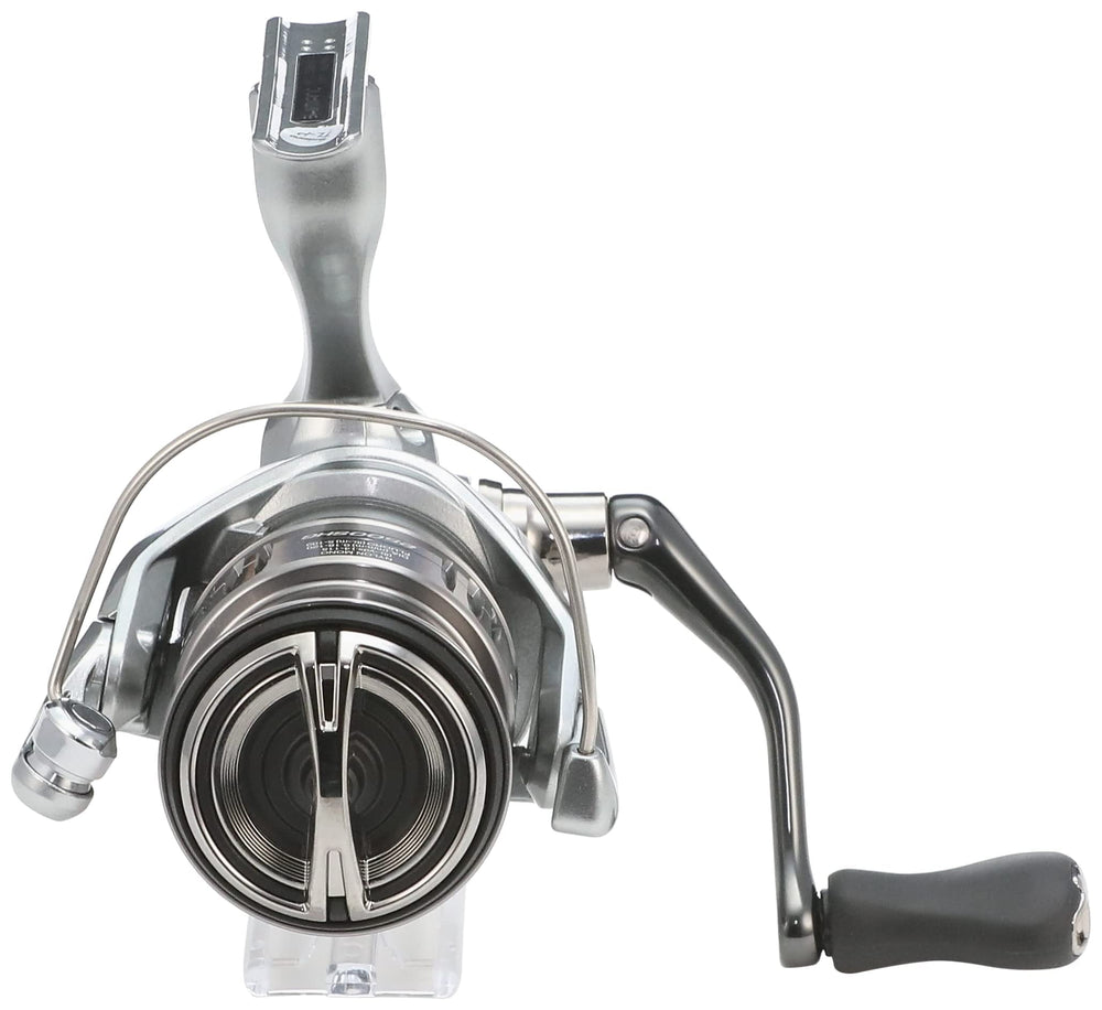 Shimano NASCI 2500SHG reel front view highlighting compact body and smooth retrieval