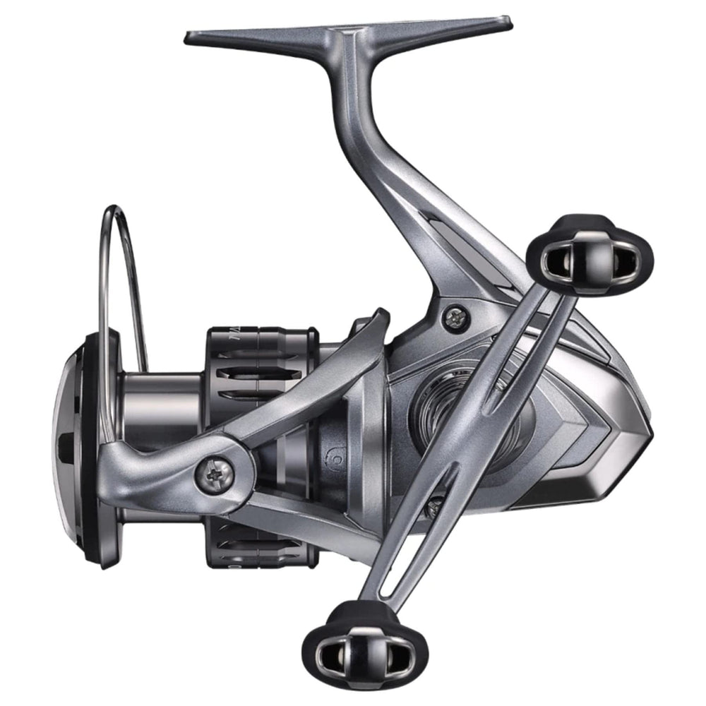 Shimano NASCI C3000DH reel front view highlighting smooth retrieves for versatile fishing.