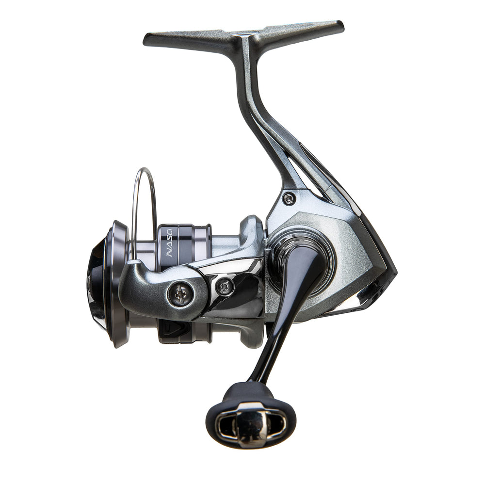Shimano NASCI NAS500FC G-Free Body reduces rod height for comfortable handling