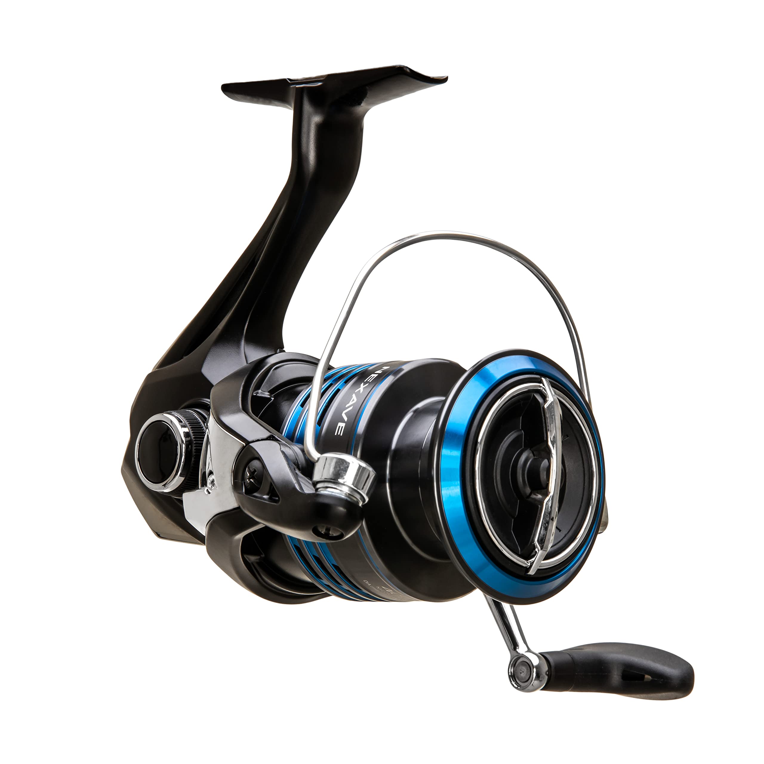 SHIMANO Nexave 4000HG FI reel mounted on a rod during a cast.