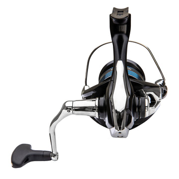 SHIMANO Nexave 4000HG FI reel side profile, balanced design for steady retrieves.