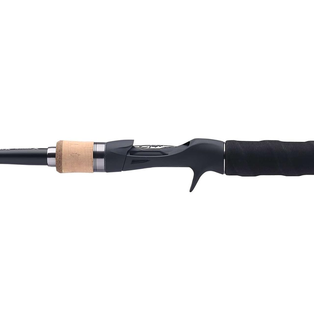 Shimano Outlier 7'9" Hi-Power X blank action close-up for improved accuracy with big baits
