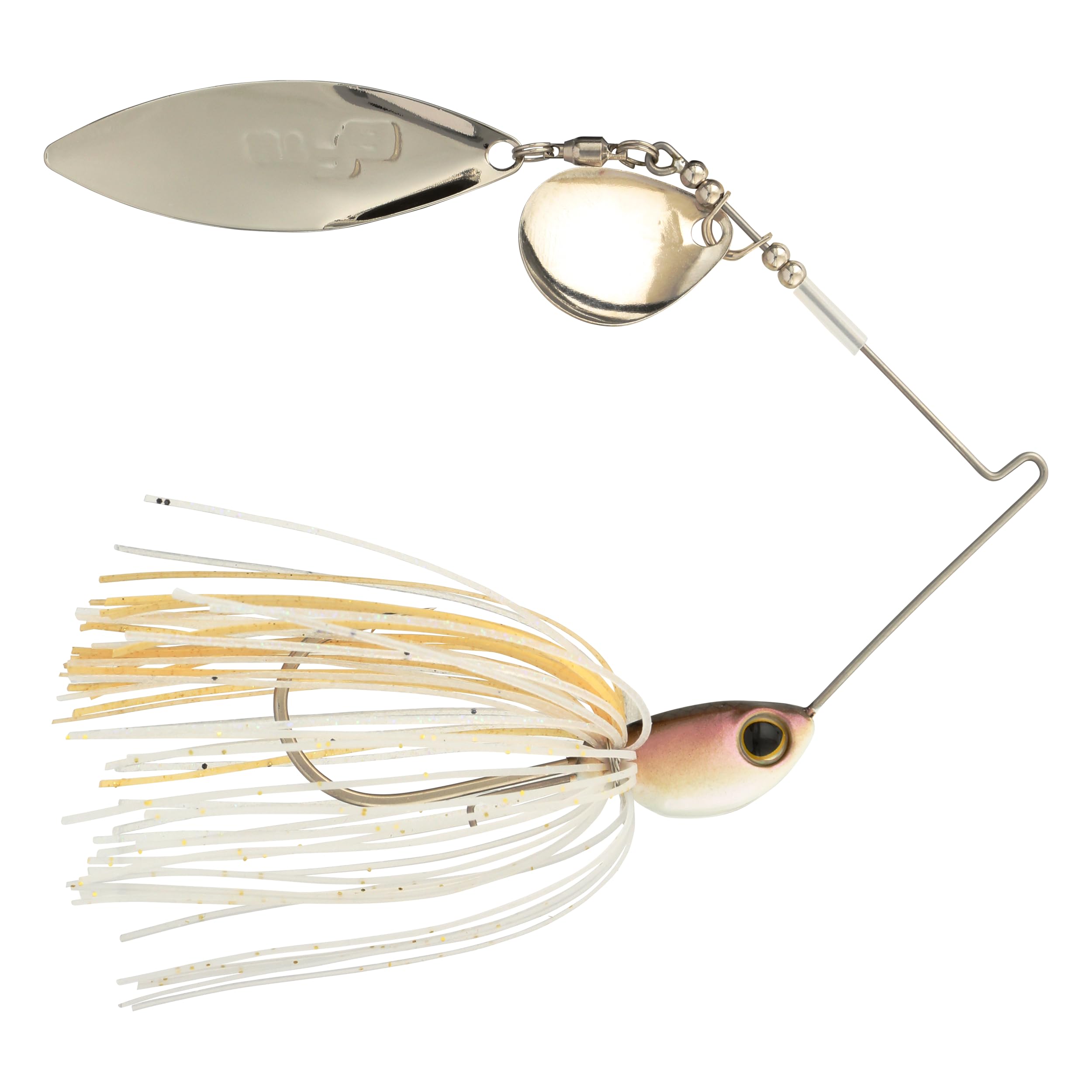 SHIMANO Pink Smelt Swagy Strong TW Spinnerbait wet coating aids snag resistance underwater.