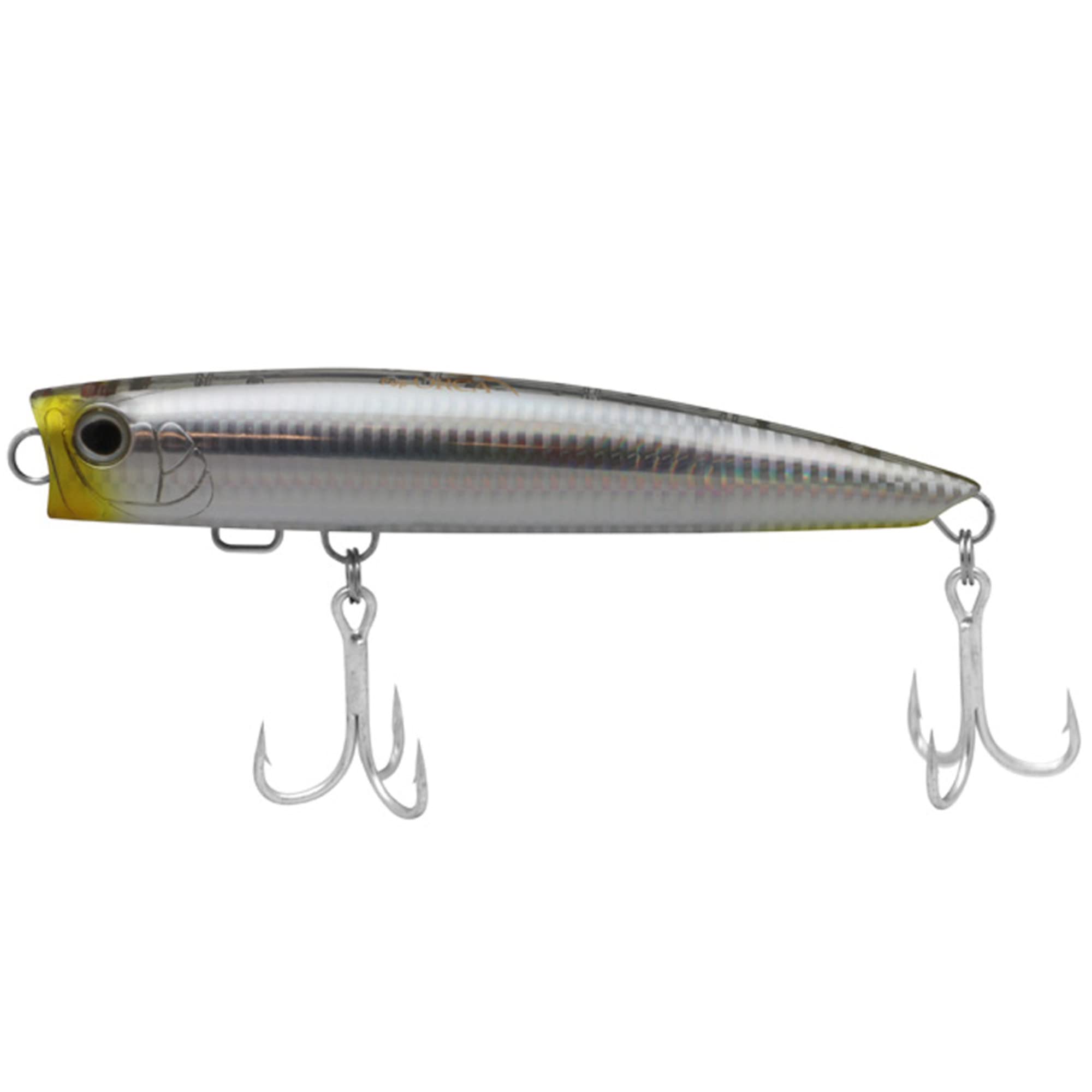 SHIMANO POP-ORCA SLIM 180 front view shows aerodynamic design for long casts.