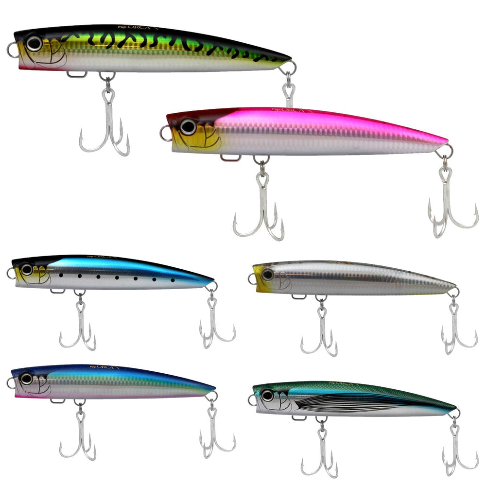 SHIMANO POP-ORCA SLIM 180 side view hints at its erratic diving action.