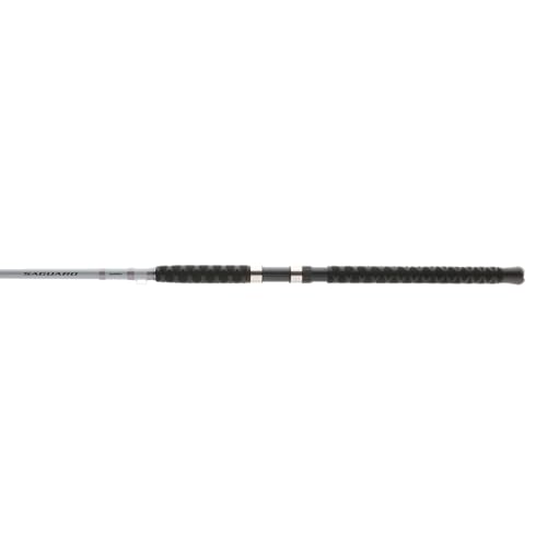 Shimano Saguaro 8'0 SeaGuide stainless guides in action highlight smooth line control.