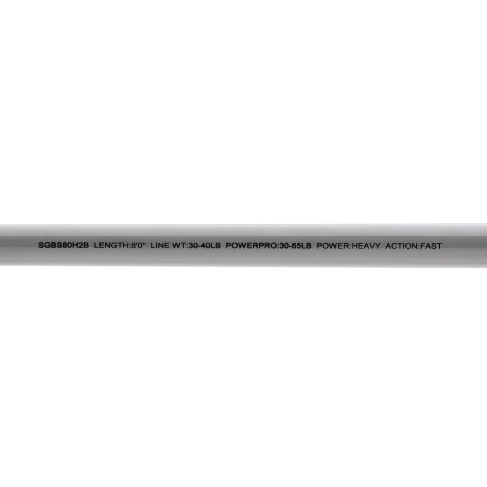 Shimano Saguaro 8'0 two-piece handle grip detail emphasizes comfort.