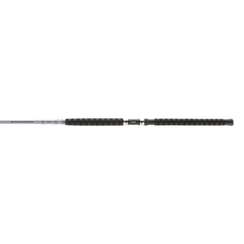 Shimano Saguaro reinforced-handle design provides secure grip under heavy use