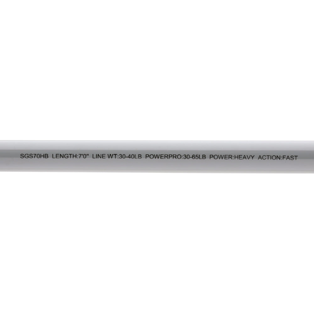 Shimano Saguaro SGS70HB 7ft rod-snook-redfish-action image suggests versatile inshore performance.