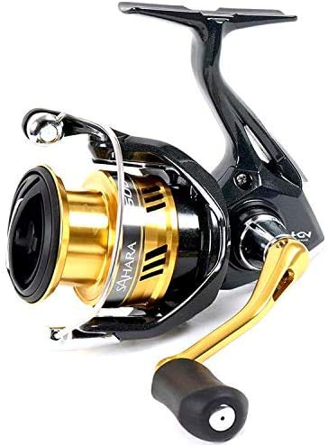 SHIMANO Sahara Compact 3000 Fi spinning reel displayed in clam pack for versatile freshwater use.