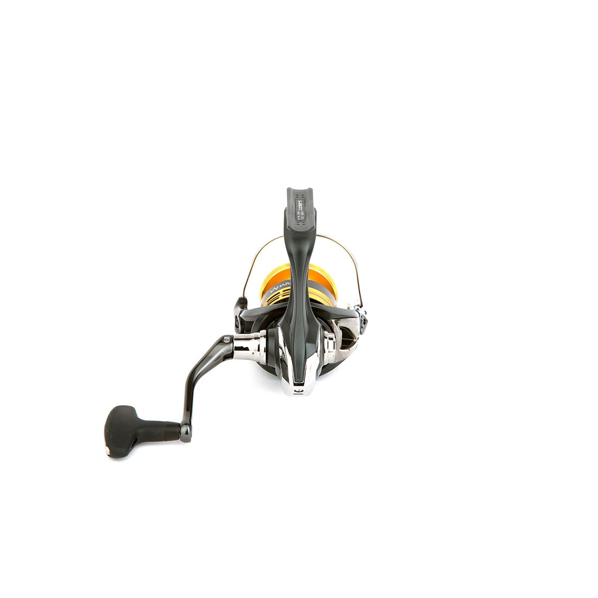 SHIMANO Sahara FJ handle shot emphasizing ergonomic, balanced G-Free design for comfort
