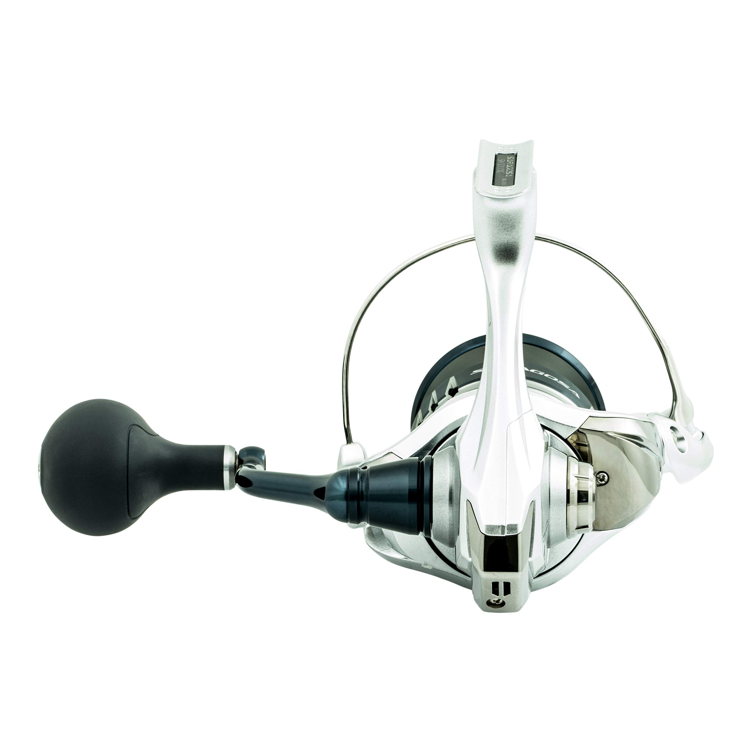 SHIMANO SARAGOSA SW A 5000XG side profile for balanced casting.