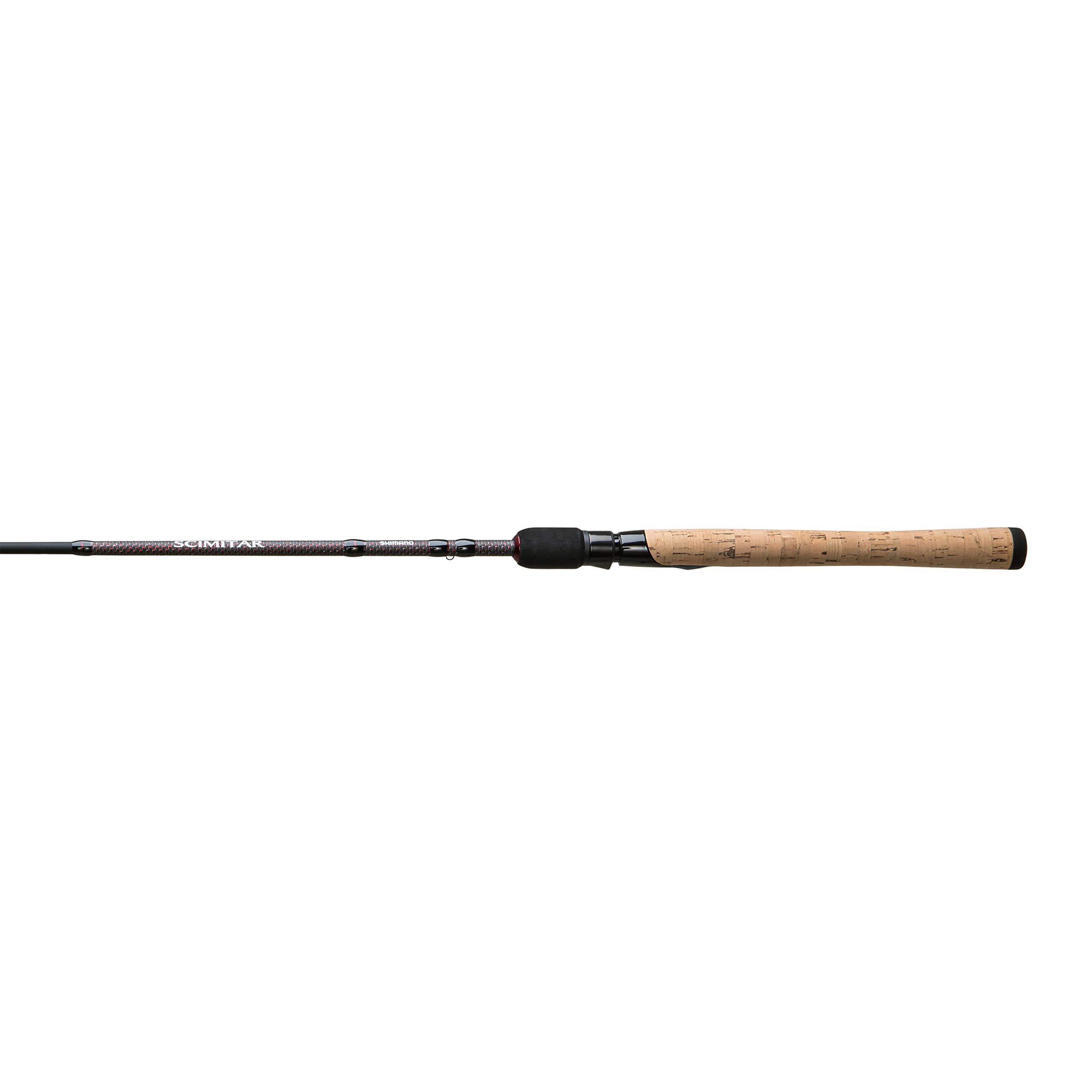 SHIMANO Scimitar 60 ML 2PC SPN C grip detail highlighting cork rear grip and EVA foregrip