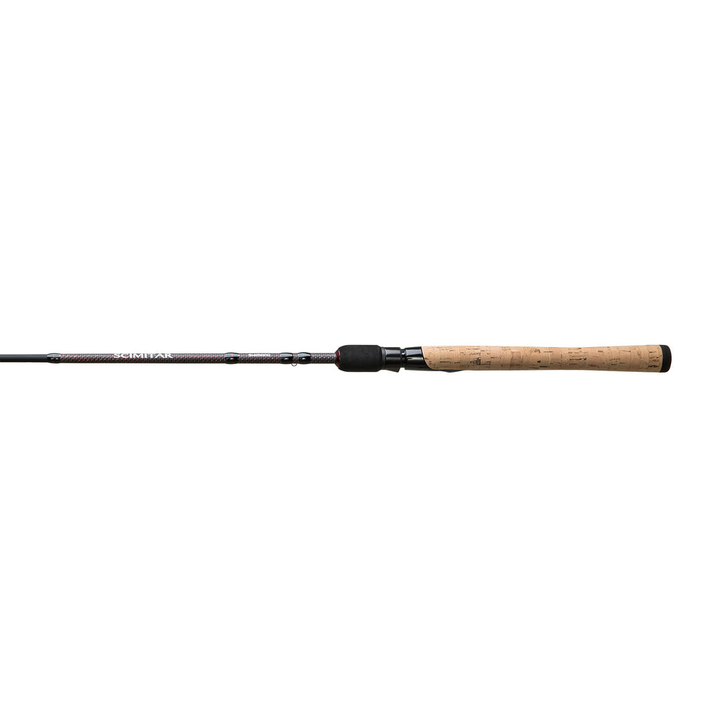 SHIMANO Scimitar 60 ML 2PC SPN C grip detail highlighting cork rear grip and EVA foregrip