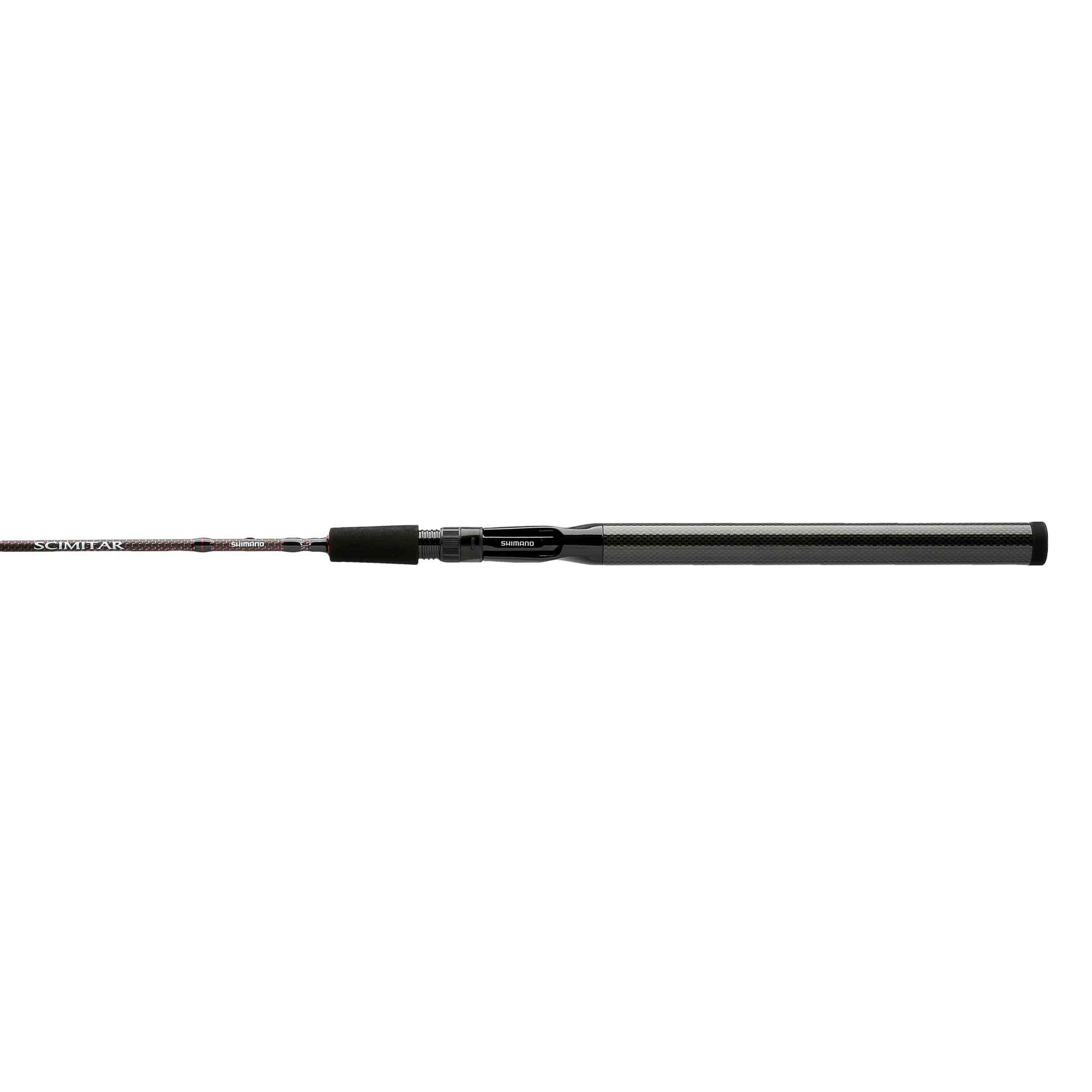 Shimano Scimitar Kokanee 70ML2C guides close-up emphasizes Titanium Oxide protection and smooth line flow.