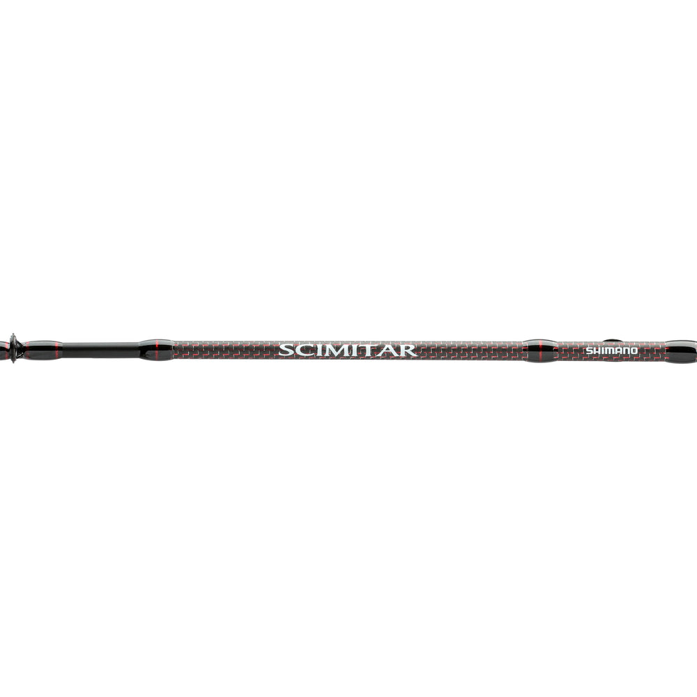 Shimano Scimitar Kokanee 70ML2C full-grip carbon handle close-up for precise control.