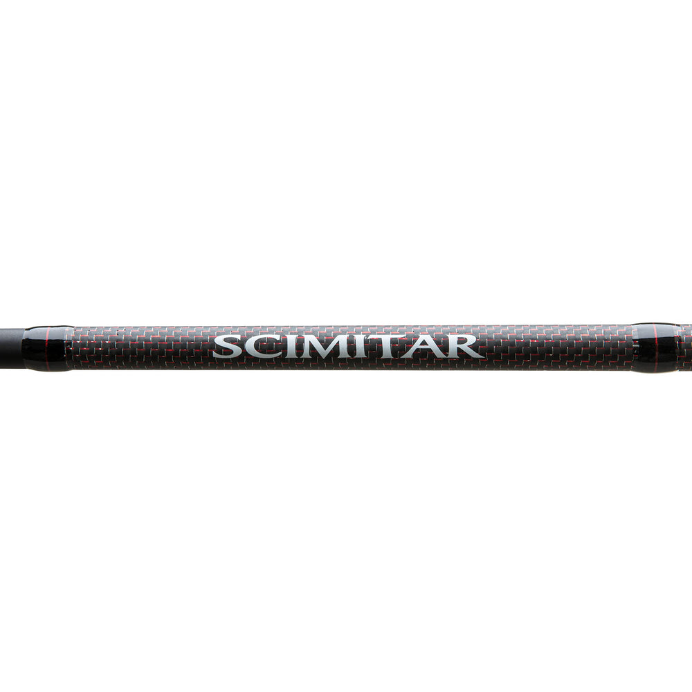 EVA foregrip on Shimano Scimitar spinning rod for precise control during casts