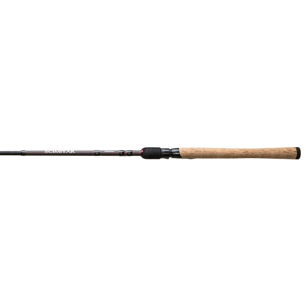 Shimano Scimitar spinning rod in action demonstrating versatility across conditions