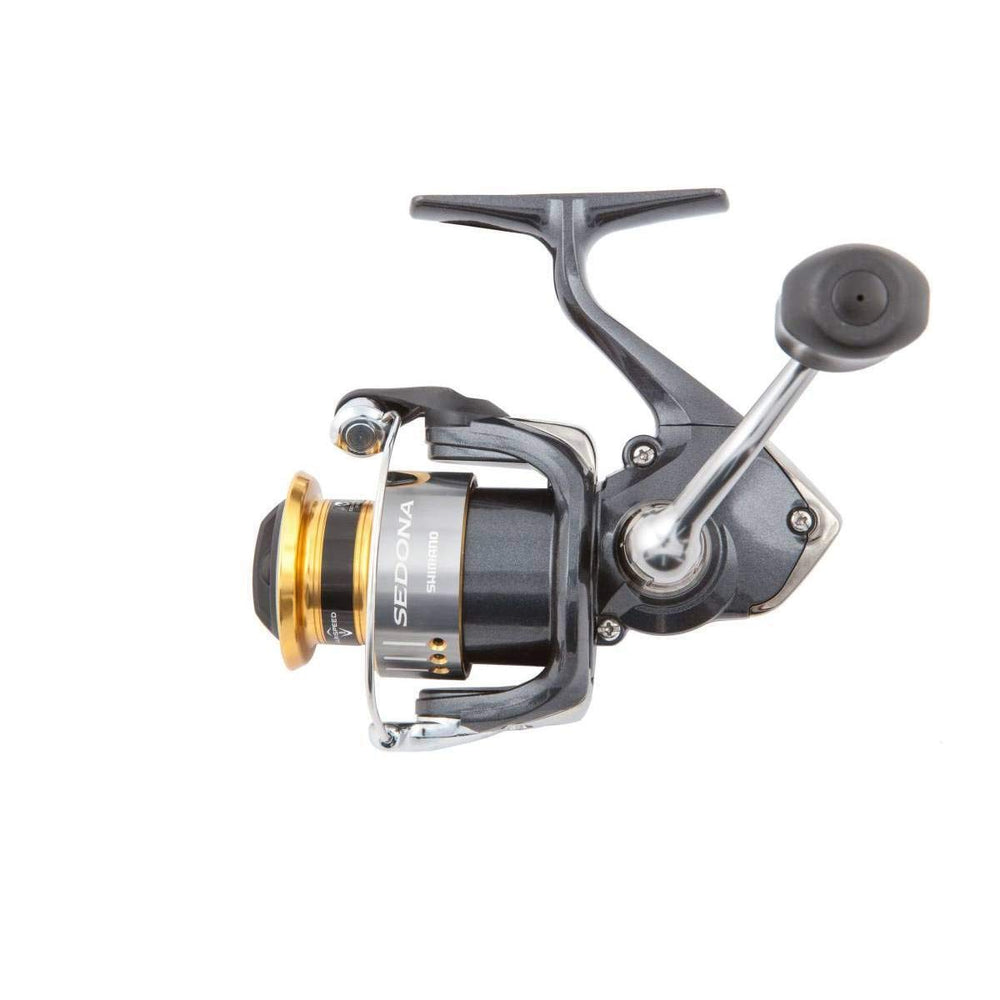 Shimano Sedona 1000 FI spin reel spool close-up reveals even winding potential