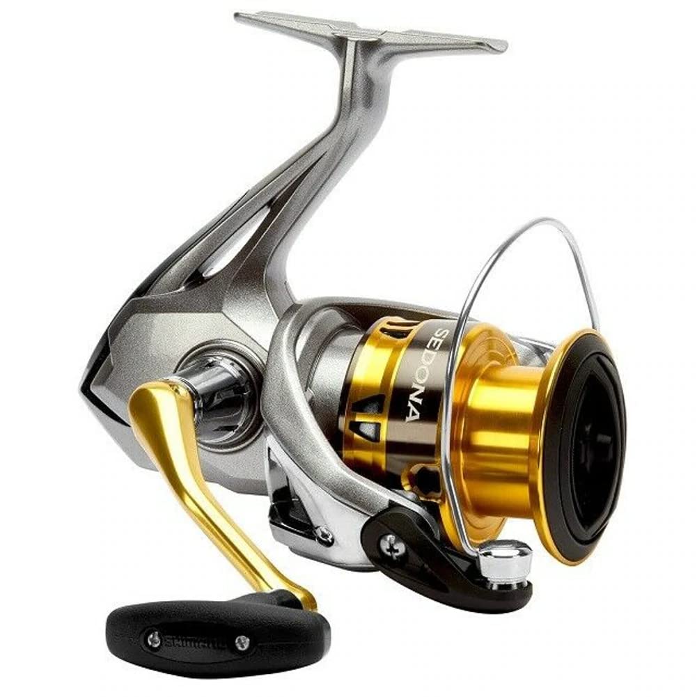 SHIMANO Sedona 3000 spinning reel in graphite, smooth operation for versatile angling.