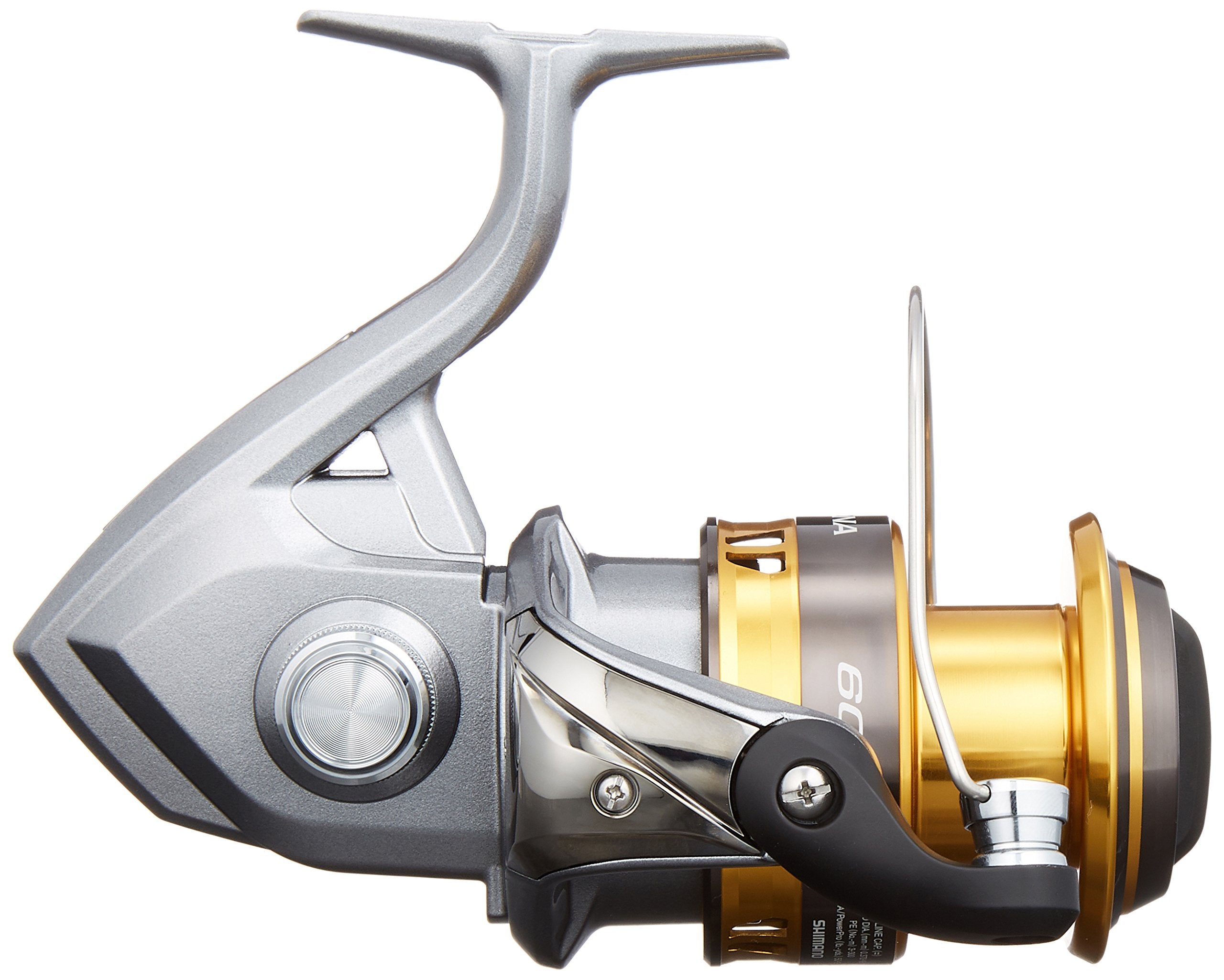Shimano Sedona 6000 reel side view showing balanced, compact body for comfortable handling.