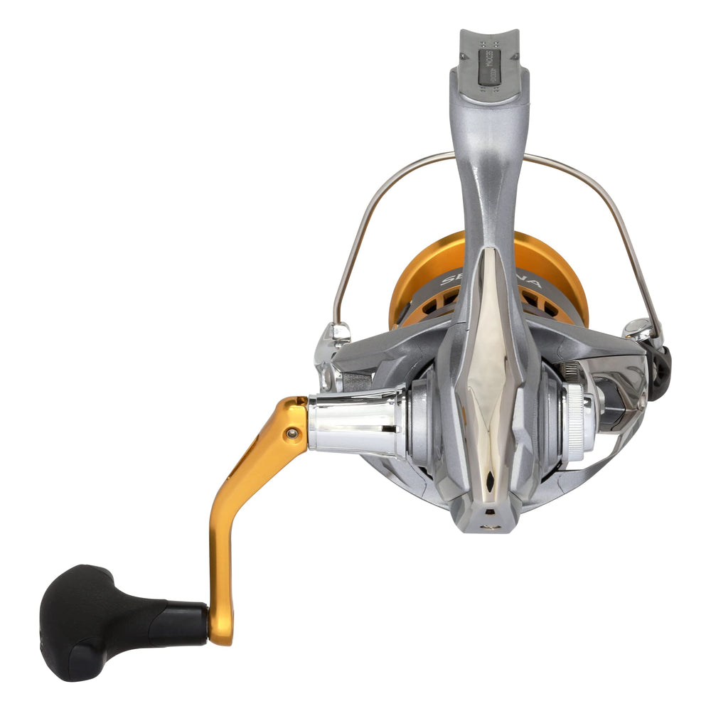 Shimano Sedona FI rear view highlighting sturdy construction and balance