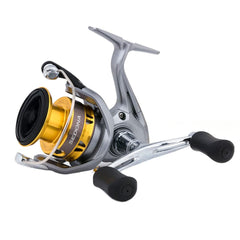Shimano Sedona FI reel side view highlights G Free Body for improved comfort